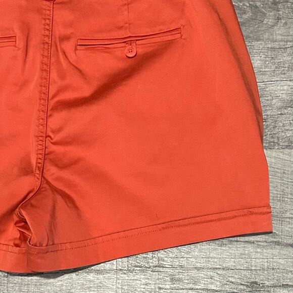 Liverpool Los Angeles Johnny Chino Short NEW Women 16/33 (37X3.5) Orange Stretch - Picture 6 of 8